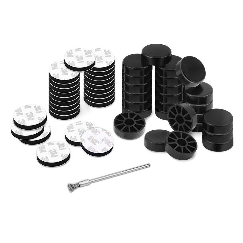 L CONTINUE 24 Pack Iron Outdoor Patio Furniture Chair and Table Feet Glide Protectors - Image 1